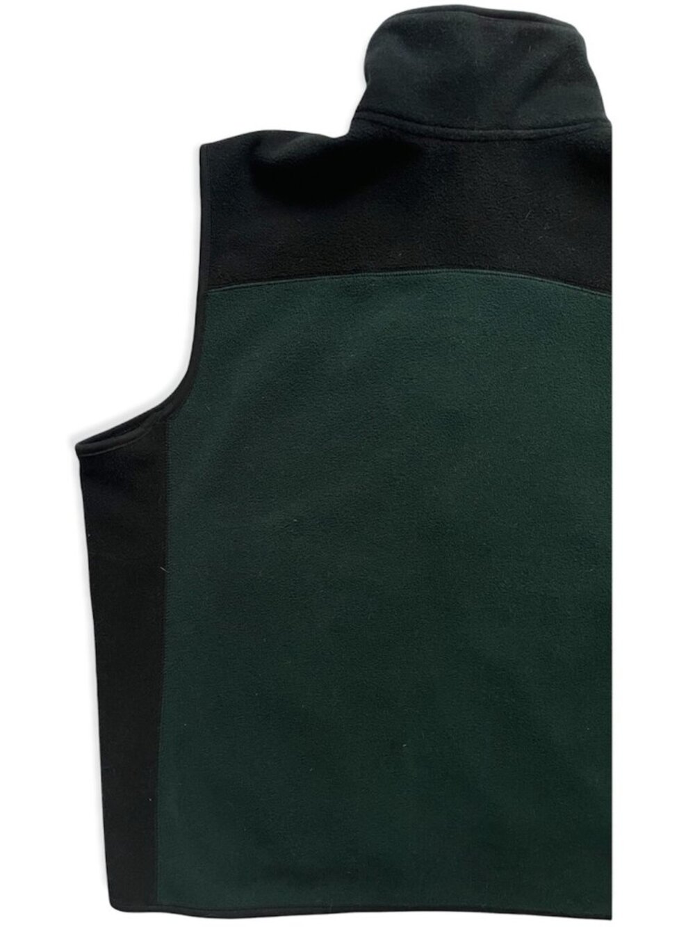 Vintage 90s Alaska Polar Fleece Vest Chest Patch Men’s L Alaska Green GORP - Picture 6 of 10
